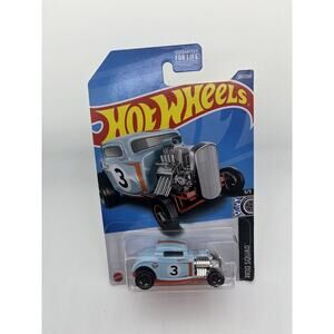 NEW Hot Wheels '32 Ford Light Blue & Orange Gulf Oil Logo Rod Squad 5/5